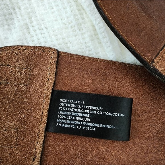 Urban Outfitters Leather Embroidered Double Buckle Cinch Belt. Size Small. - Picture 5 of 6